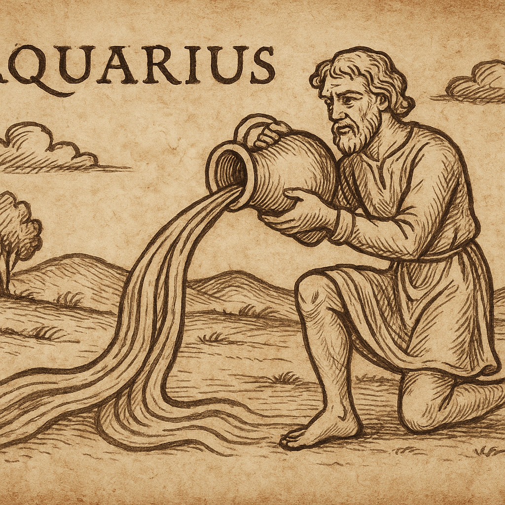 Astrological symbol of Aquarius
